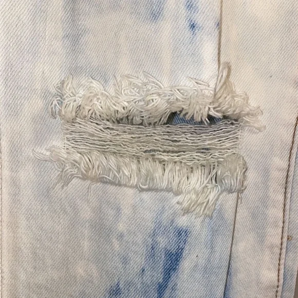 NWT BLANKNYC White+Blue Ripped TieDye Jeans Size31 - Picture 6 of 6